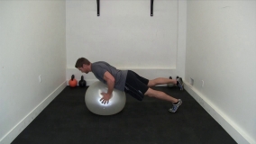 3D Push-Up on Stability Ball