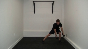 3D Dumbbell Lunge Reach