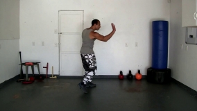 Integrating Palm Strikes While Using Foot Movements 1-10
