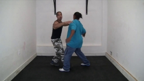 Dave And Indio Demonstrate How To Strike With Your Chest, Back, And Ribs For Close Ranges